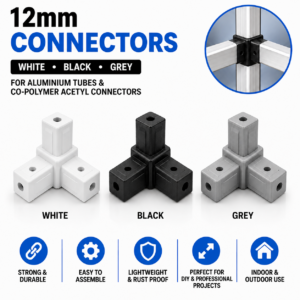 12mm-Connectors-White-Black-Grey