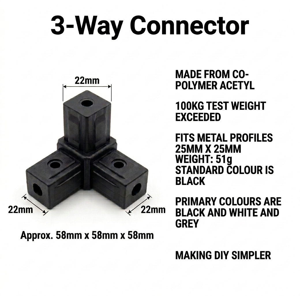 25mm-3-way-Black-connector.
