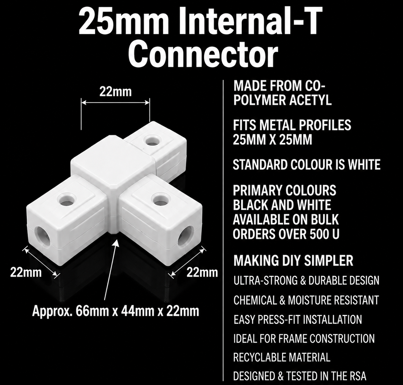 25mm-Internal-T-White