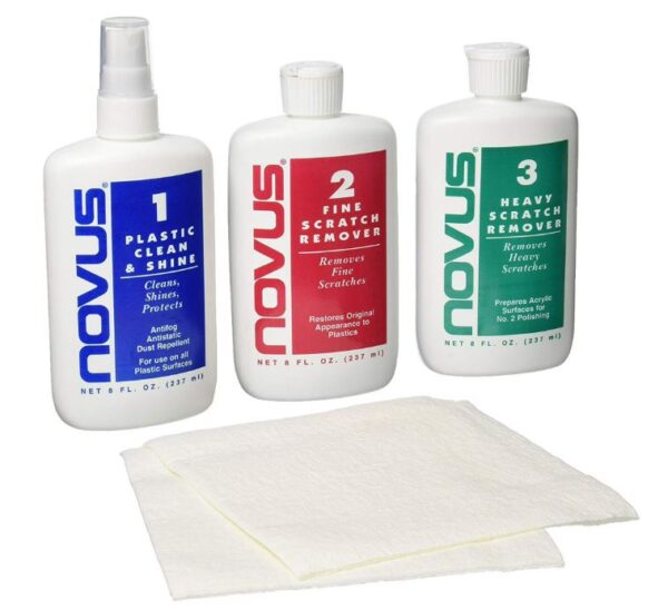 NOVUS No 1 2 3 - 237ml Set + 2 MF Cloths - Cyberacrylics & Signs NOVUS-No-1-2-3-237ml-Set-2-MF-Cloths.
